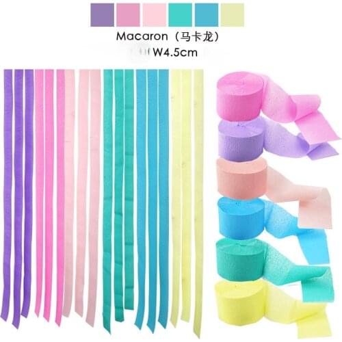45x25m Colorful DIY Tissue Paper Tassel Garland for Wedding Kids Unicorn Birthday Party Decorations Baby Shower Favors Supplies