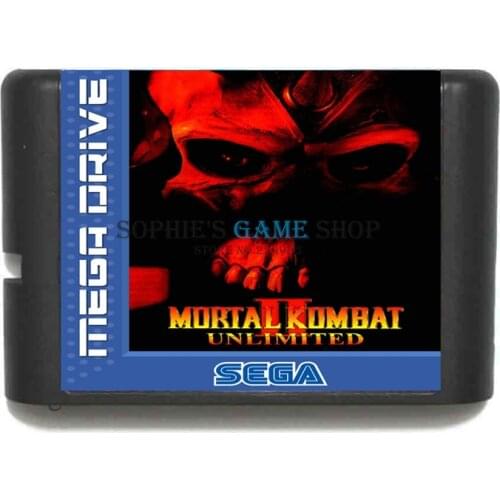 Mortal Kombat II Unlimited Game Cartridge Newest 16 bit Game Card For Sega Mega Drive / Genesis System