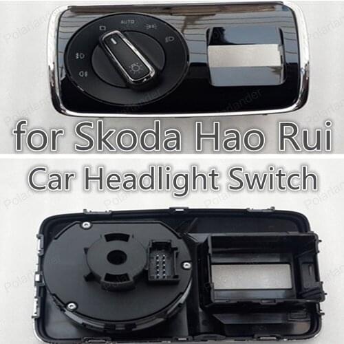 Polarlander Fog Headlight Lamp Knob Button for S/koda Hao R/ui Car Headlight On/OFF Switch 3TD941431