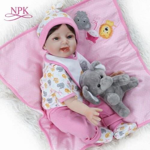 NPK 55cm Reborn Baby Dolls Realistic Girl Princess 22 inch Baby Dolls Alive Reborns Toddler bebe Toys For kids Gifts
