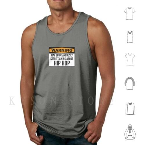 Hip Hop Tank Tops Vest Sleeveless Old School Hip Hop Sayings Quote Quotes Lyrics Funny Warning Sign Bong Mafia Nigga Black