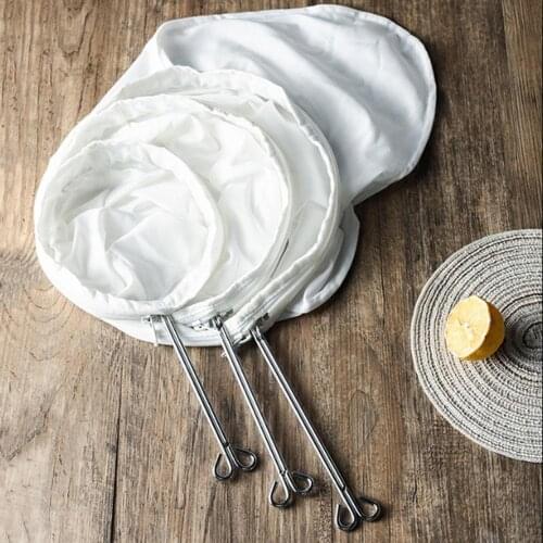 Reusable Mesh Coffee Filter Nut Milk Bag Colander Strainer for Soybean Juice Herb Tea Cold Brew Drip Coffee Filter Kitchen Tool