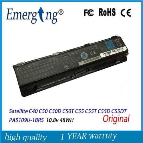 10.8V 48Wh New Original Laptop Battery for Toshiba Satellite Satellite C40 C50 C50D C50T C55 C55T C55D C55DT PA5109U-1BRS