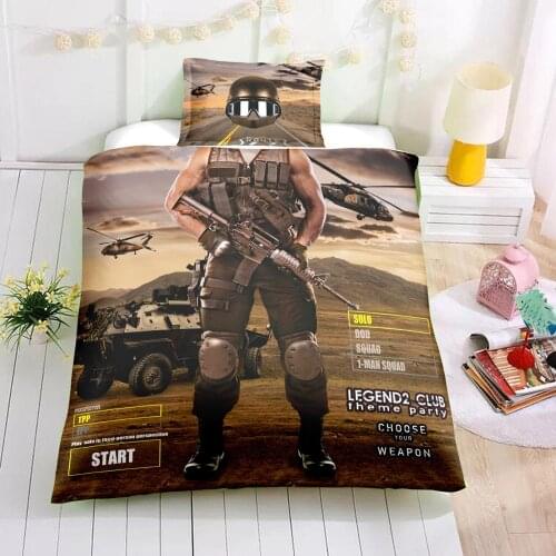 3D Printed Duvet Cover Quilt Cover Character Bedding Set Fireman Pilot Duvet Covers Bedding Cover Pillow Case For Boys