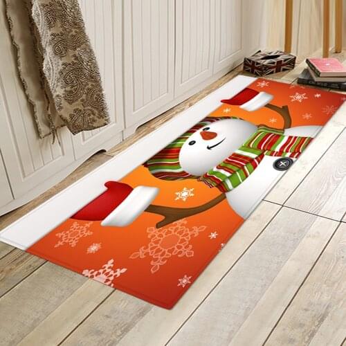 Christmas Pattern Kitchen Mat Hallway Entrance Doormat Home 3D printed Decoration Big Carpets for Living Room Bedroom Floor Rugs