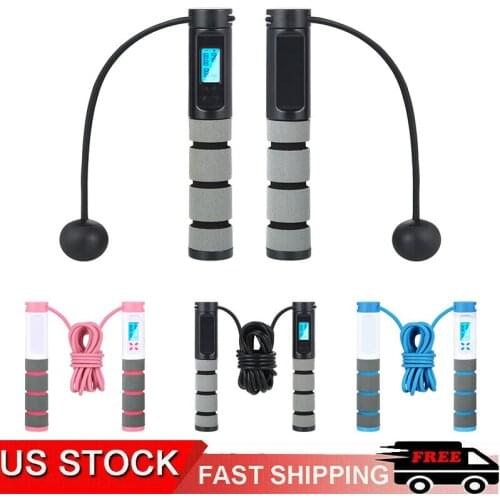 2.8m Bearing Jump Rope Digital Counting Skipping Jump Rope Fitness Sports Exercise Skipping Rope with Calories Counter