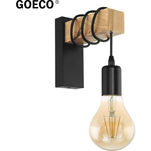 Modern Minimalist Wood Wall Lamp, Indoor Wall Light, 220V, E27 Bulb Base, For Living Room, Bedroom, Bedside, Bathroom Lighting