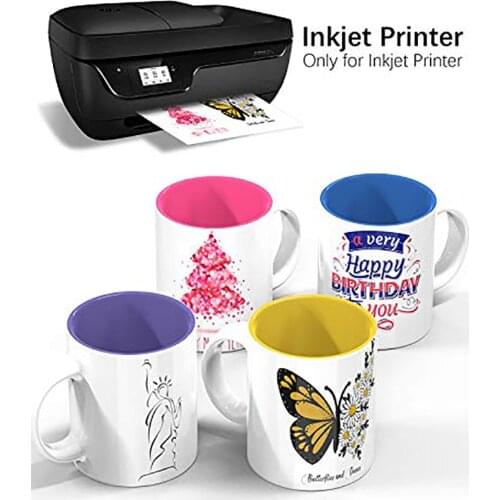 Inkjet Printer Water Transfer Printing Film Paper Transparent Clear A4 Size Waterslide Decal Foil for Tumbler Nail Metal Bicycle