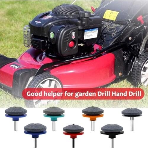 NEW Lawn Mower Sharpener Metallic Lawnmower Blade Sharpener Grinding Rotary Drill Cuts Garden Tools Точилка для газонокосилки