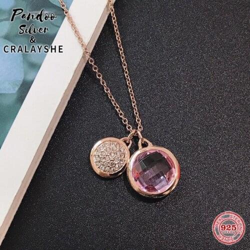 Trend S925 Sterling Silver Jewelry 1:1 Copy,SWAN TAHLIA Crystal Candy Necklace For Women Elegant Gift Party Jewelry With Logo