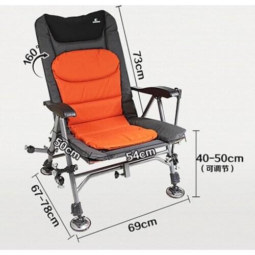 Outdoor Fishing Chair Aluminum Alloy Folding Chair Can Lift Multi-function Camping Chair Four-leg Adjustable 603 For Fishing