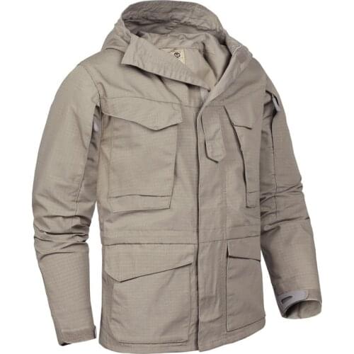 Spring Tactic Men Windbreaker M65 Male Waterproof Windproof Outdoors Camping Hunting Trekking Hiking Climbing Ovealls Jacket
