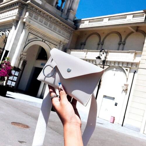 Pu Messenger Shoulder Chest 2021 Fanny Pack Women Belt Bag Leather Waist Bag Fashion Womens Pure Color Ring