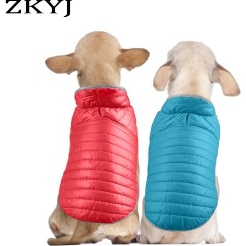 Winter Dog Jacket Warm Pet Dog Clothes Puppy French Bulldog Hoodies Vest Clothing Waterproof Winter Clothes For Small Large Dogs