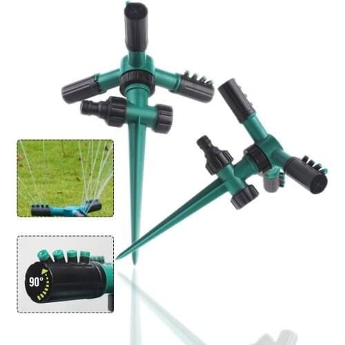 1PCS 360 Degree Circle Rotating Water Sprinkler Automatic Watering Garden Grass Lawn Sprinklers 3 Arm Grass Watering Nozzles
