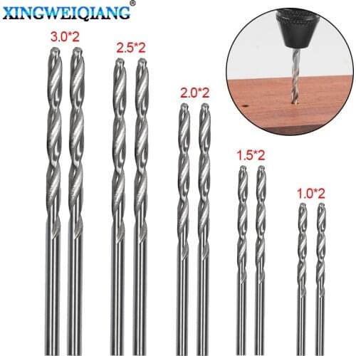 10PCS HSS straight shank twist drill walnut vajra bodhi Pearl beads punch tiny little bit 1.0mm 1.5mm 2.0mm 2.5mm 3mm