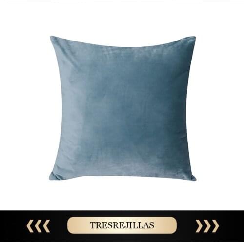 15 Colors Pillow Cover Velvet Cushion Cover for Living Room Sofa 45*45/30*50cm Kussenhoes Blue Home Decorative Housse De Coussin