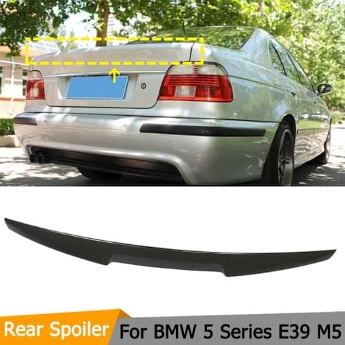 For E39 Rear Trunk Spoiler Wing Lip carbon fiber For 5 Series E39 525i 528i 530i Car Rear Spoiler Wing Lip 96-03