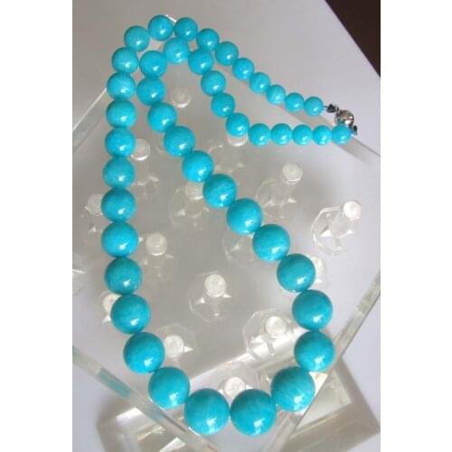 Free Shipping Natural Mozambique Amazonite Round Beads Necklace Women Jewelry accessories weddings parties birthday gift