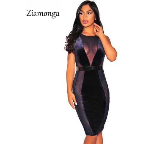 Ziamonga Free Shipping Ladies Sexy Backless Wine Red Velvet Dress Women Casual Slim Bodycon Dress Summer Elegant Party Dresses