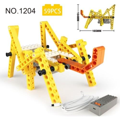 STEM Toys Mechanical Design Principle 3D Animal Model Electric Cricket DIY Toys Children Educational Toy Compatible Major Brands