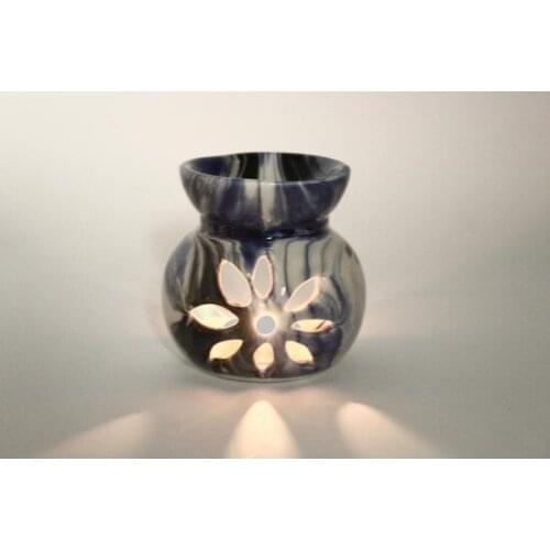 China Jewelry Handmade Marbled Pattern Tile Ceramic Censer candle and candlestick свеча и подсвечник vela y candelero