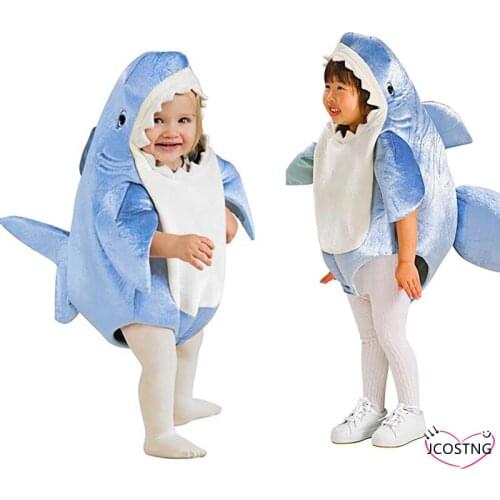 Halloween Baby Shark Animal Cosplay Costume Performance Fish Sets Children Kids Clothes Little Boys Girl Christmas Suit Clothing