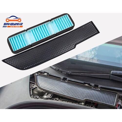 Air Intake Cover with Filter ABS Plastic Air Vent Intake Air Conditioning Air Intake Grille Inlet Cover for tesla Model 3