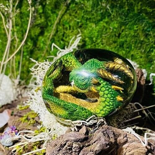 Lava Dragon Egg Crystal Stone Home Decoration Dinosaur Eggs Ancient Dinosaur Egg Collection Antique Toy Statue Gift for Kids