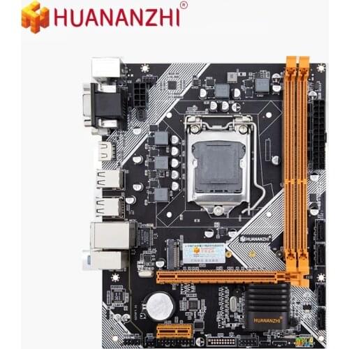 HUANANZHI H61 Motherboard For Intel LGA 1155 Support i3 i5 i7 DDR3 1333/1600MHz 16GB SATA M.2 USB2.0 VGA HDMI-Compatible M-ATX