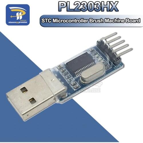 PL2303 USB To RS232 TTL Converter Adapter Module PL2303HX STC Microcontroller Brush Machine Board