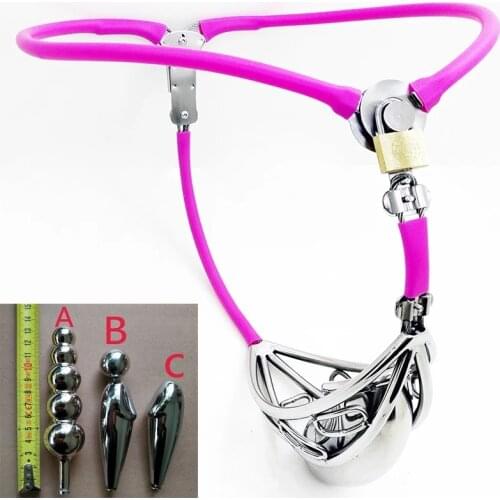 2020 Male Chastity Belt Stainless Steel Cock Cage Bdsm Bondage Chastity Devices Strapon Pants Chastity Lock Sex Toys For Men