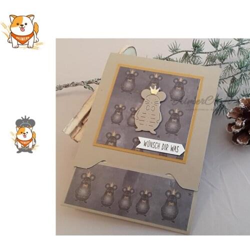Mouse Cartoon Doll Metal Cutting Dies Scrapbooking Stencil DIY Decorative Embossing Craft Die Cuts Card Making New Dies For 2019