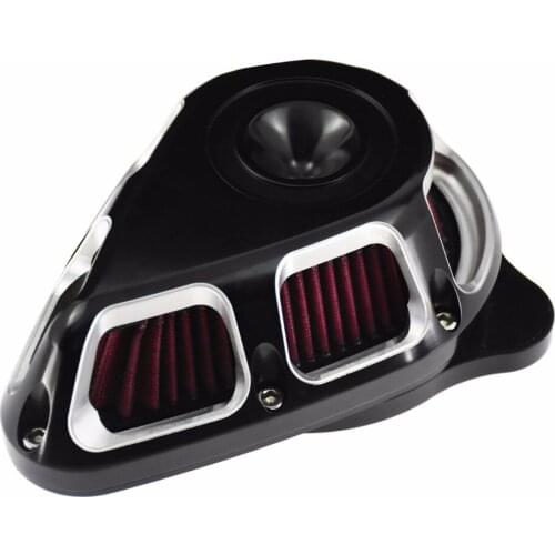 Multi-Angle Air Cleaner Filter Kit Matte Chrome For Harley Sportster XL 07-20 Dyna FatBob Softail 00-20 Touring FLHX FLHR 00-20