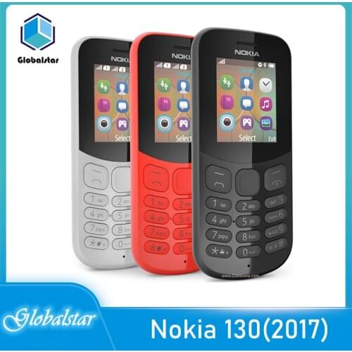 Nokia 130（2017） Refurbished Original Nokia 130 Unlocked Dual sim card Cheap Mobile Phone Free shipping
