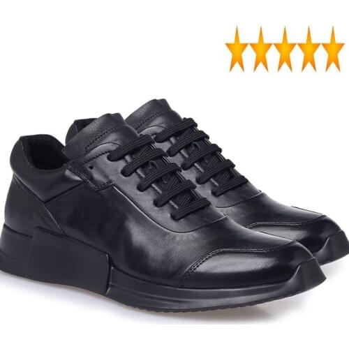 Shoes High Quality Brand Male Comfortable Genuine Leather Man Footwear 2021 New Summer Casual Lace Up Men Sneakers Plus Size