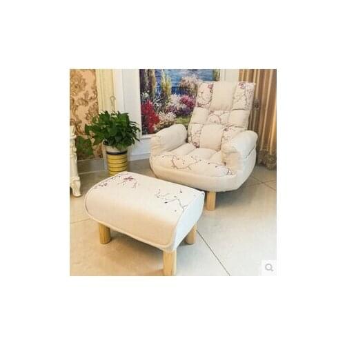 Single cute baby childrens cartoon art lazy sofa. Tatami chair. Small bean bag sofa