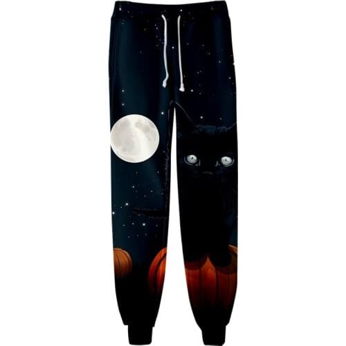 2019 autumn fashion 3D mens sweatpants youth hip hop Harajuku 3D printing Halloween men / women holiday casual loose trousers