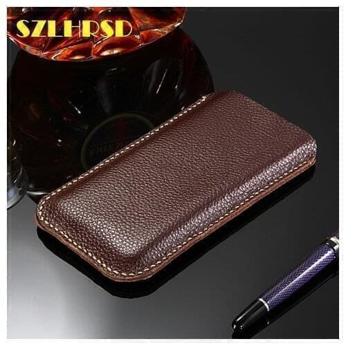 Oukitel Y4800 Genuine Leather phone bags Vivo Y15 Doogee X100 Blackview A60 Pro Cases Flip cover slim pouch stitch sleeve