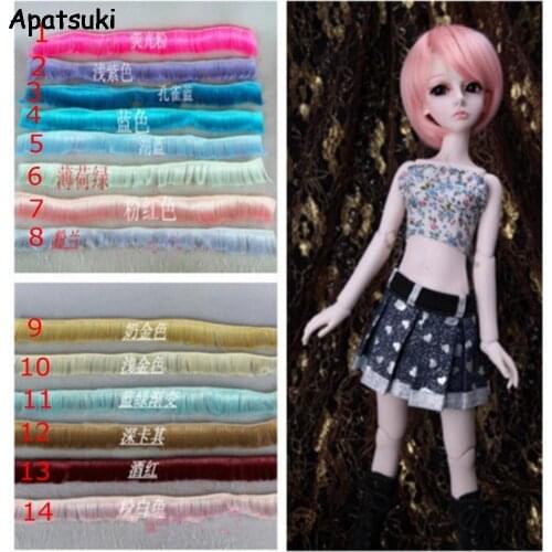 5cm*100cm Doll Wigs Fringe Hair BJD/SD Doll Hair For Monster High DIY High-temperature Wire Many colors Wavy Hair Wigs