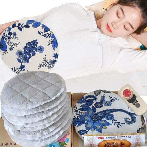 Portable Electric Heating Moxa Belt Moxa Therapy for Cold Uterus Waist Neck and Shoulder Pain With 10pcs Moxa Bag