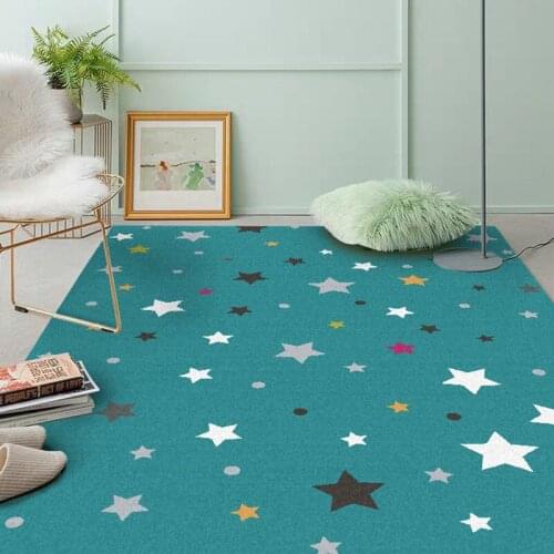 Multicolor Starry Sky 3D Printed Carpet Cartoon Child Bedroom Play Large Carpets Kids Rugs Crawl Floor Doormat Hallway Room Home