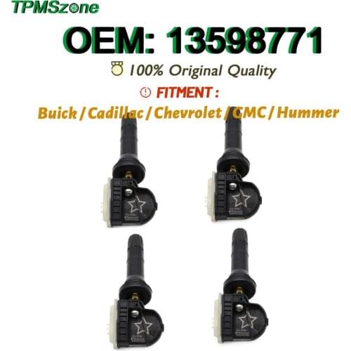 13598771 Tire Pressure Monitoring System 315MHz TPMS Sensor for Buick Cadillac Chevrolet GMC Suzuki Hummer Pontiac Saab Tyre Air