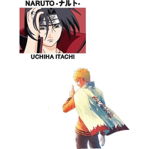 Anime Naruto Patch Iron-on Transfers for Clothing DIY T-shirt Applique Heat Transfer Vinyl Thermo Stickers Stripes on Clothes