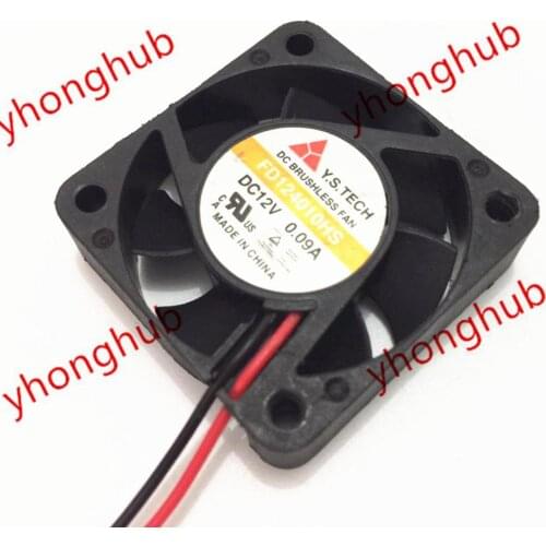 Y.S.TECH FD124010HS DC 12V 0.09A 40x40x10mm Server Cooling Fan