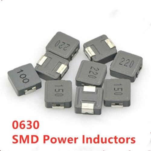 10pcs/lot 0630 SMD Power Inductors 1uH 2.2uH 3.3uH 4.7uH 6.8uH 10uH 15uH 22uH 33uH 47UH 7*7*3