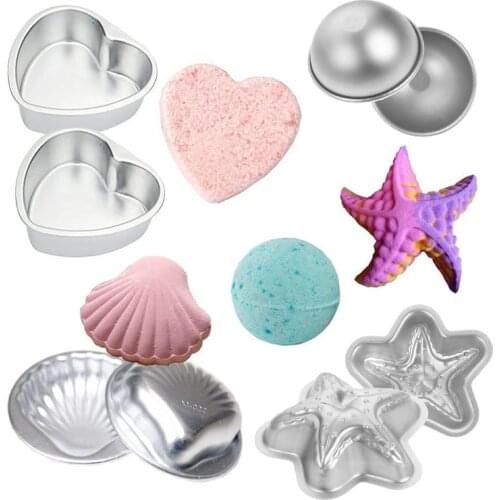 10pcs Alloy Bath Bomb Mold Set DIY Bubble Bath Salts Ball Bubble Molds Manual Soap Bath Salt Ball Mold Explosion Bath Ball Mold