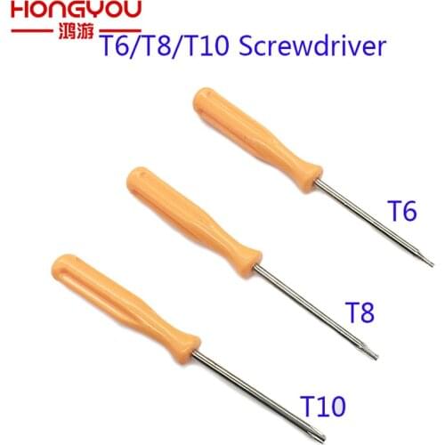 200Pcs For XBOX 360 Controller HDD W/ Without Hole Barcode Torx Screwdriver / Screwdriver T8 T6 T10 Screwdriver