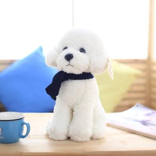 33cm Teddy Dog kids toys cute Bichon dog Plush Doll Baby toys Simulation doll for girl children birthday gift