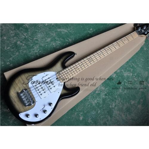 Free shipping double neck bass guitar,4 strings bass 6 strings guitar,headless blue,pearl inlay,black pickups,chrome button
